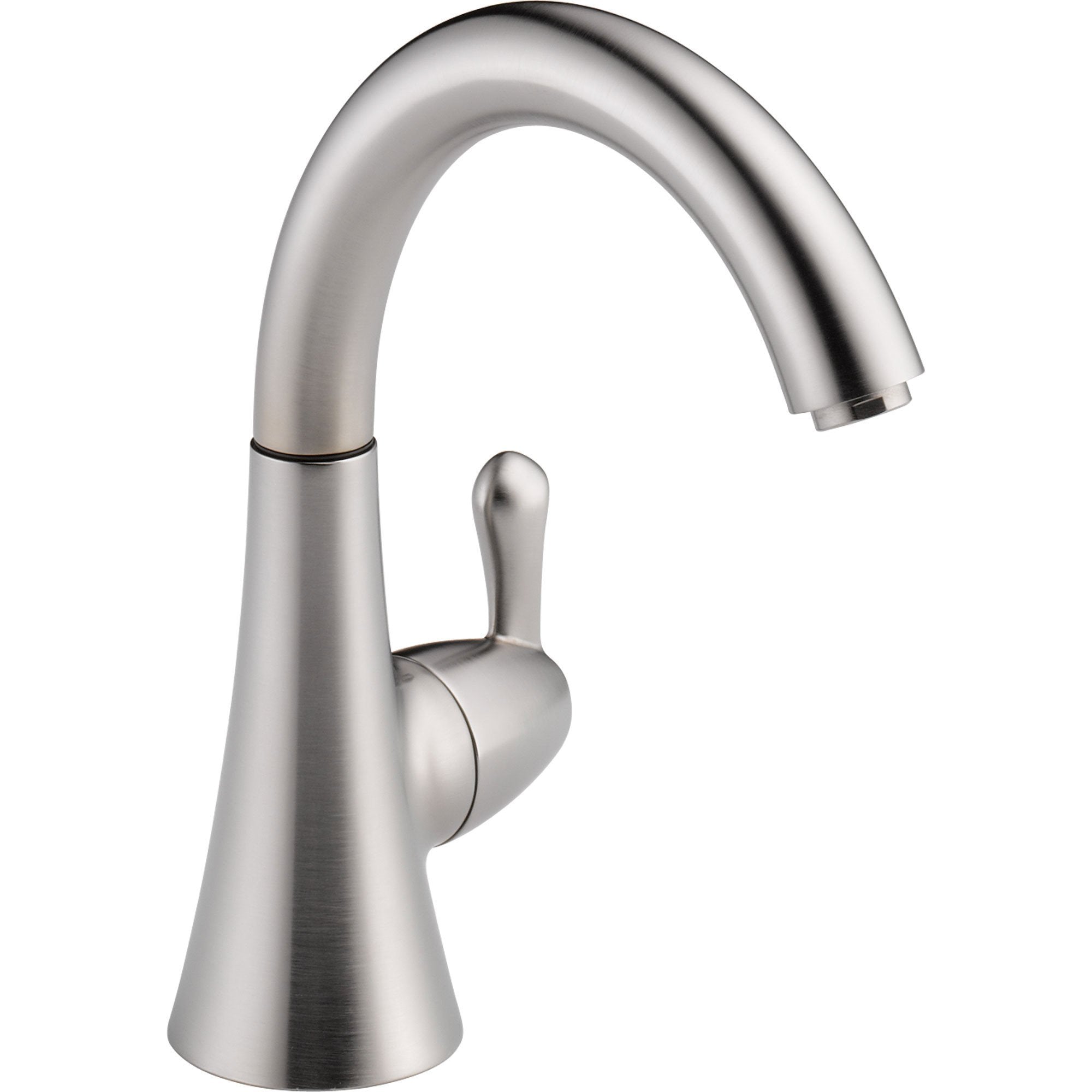 Delta Transitional Single Handle Arctic Stainless Beverage Kitchen Faucet 555926