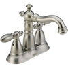 Delta Victorian 4" Centerset Stainless Finish High Arc Bathroom Faucet 614858