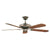 Concord Fans Decorama Energy Saver 42" Small Oil Brushed Brass Ceiling Fan