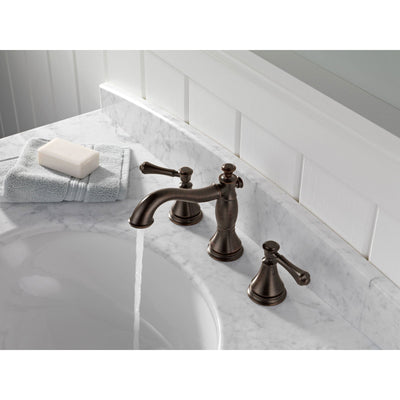 Delta Venetian Bronze 2-Handle Widespread Bathroom Sink Faucet 579520