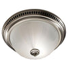 Broan 741SN Satin Nickel Ceiling Mount Bathroom Exhaust Vent Fan with Light