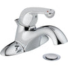 Delta Commercial Single Handle Chrome 4" Centerset Bathroom Faucet 555831