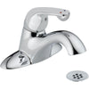 Delta Commercial Single Handle Low-Arc Chrome Centerset Bathroom Faucet 608698