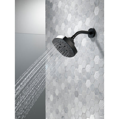 Delta Matte Black Finish 5-Setting H2Okinetic Shower Head D52663BL