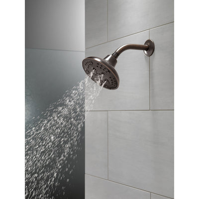 Delta Venetian Bronze Finish H2Okinetic 5-Setting Transitional Raincan Shower Head D52666RB