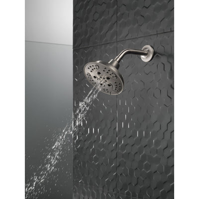 Delta Stainless Steel Finish H2Okinetic 5-Setting Transitional Raincan Shower Head D52666SS