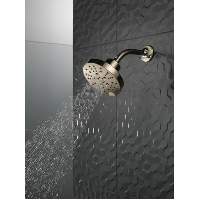 Delta Polished Nickel Finish H2Okinetic 5-Setting Contemporary Raincan Shower Head D52668PN