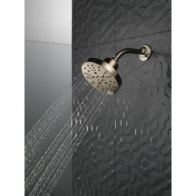 Delta Polished Nickel Finish H2Okinetic 5-Setting Contemporary Raincan Shower Head D52668PN