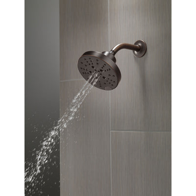 Delta Venetian Bronze Finish H2Okinetic 5-Setting Contemporary Raincan Shower Head D52668RB