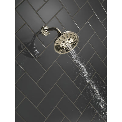 Delta Polished Nickel Finish H2Okinetic 5-Setting Traditional Raincan Shower Head D52669PN