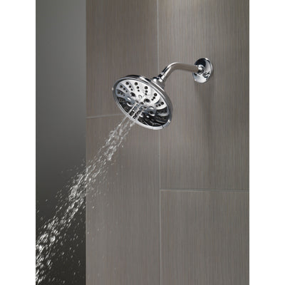 Delta Chrome Finish H2Okinetic 5-Setting Traditional Raincan Shower Head D52669
