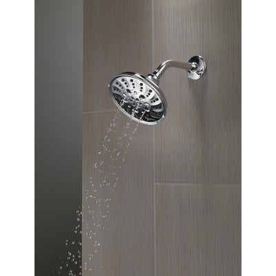 Delta Chrome Finish H2Okinetic 5-Setting Traditional Raincan Shower Head D52669