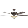Concord Fans 52" Energy Saver Oil Rubbed Bronze Ceiling Fan with Light Kit