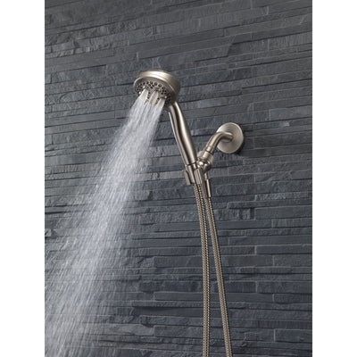 Delta Stainless Steel Finish Premium 5-Setting Shower Arm Mount Hand Spray D54434SS18PK