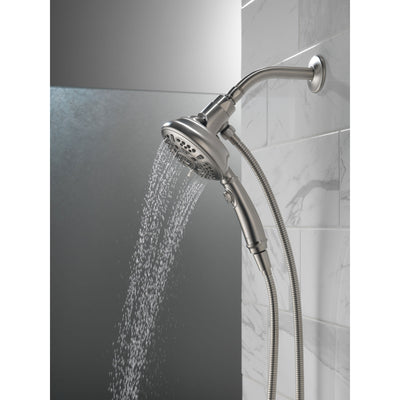 Delta Stainless Steel Finish SureDock 7-Setting Shower Arm Mount Hand Sprayer D54710SSPK