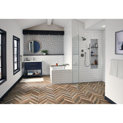 Delta Black Stainless Steel Finish Drop Wall 90-Degree Elbow for Hand Shower D50560KS