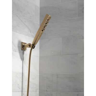 Delta Champagne Bronze Finish H2Okinetic 4-Setting Wall Mount Hand Shower with Hose D55140CZ
