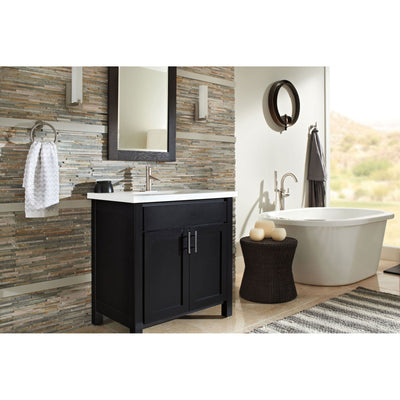 Delta Trinsic Stainless Steel Floor Mount Freestanding Tub Filler Trim 637074