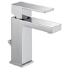 Delta Ara Modern Angular Single Handle Project-Pack Bathroom Faucet with Metal Pop-Up Drain