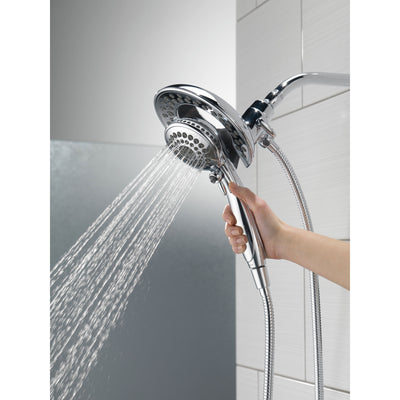 Delta Chrome Finish In2ition HSSH 2.5 GPM 5-Setting Dual Hand Shower and Showerhead Spray D5856925PK