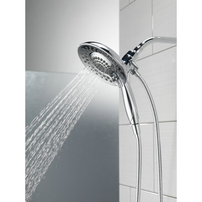 Delta Chrome Finish In2ition HSSH 2.5 GPM 5-Setting Dual Hand Shower and Showerhead Spray D5856925PK
