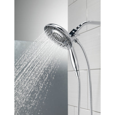 Delta Chrome Finish In2ition HSSH 2.5 GPM 5-Setting Dual Hand Shower and Showerhead Spray D5856925PK