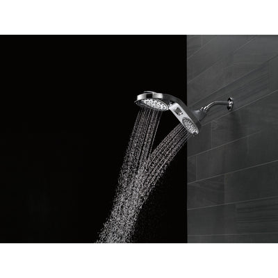 Delta Chrome Finish HydroRain 5-Setting Two-in-One Shower Head D5858025PK