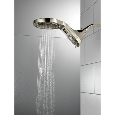 Delta Polished Nickel Finish HydroRain 5-Setting Two-in-One Shower Head D58580PN25PK