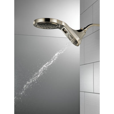 Delta Polished Nickel Finish HydroRain 5-Setting Two-in-One Shower Head D58580PN25PK