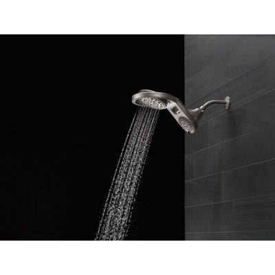 Delta Stainless Steel Finish HydroRain 5-Setting Two-in-One Shower Head D58580SS25PK