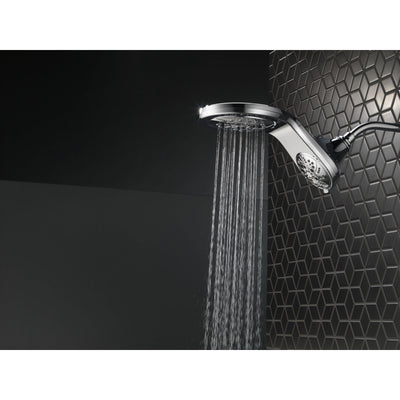Delta Chrome Finish HydroRain H2Okinetic 5-Setting Two-in-One Shower Head D5858125PK