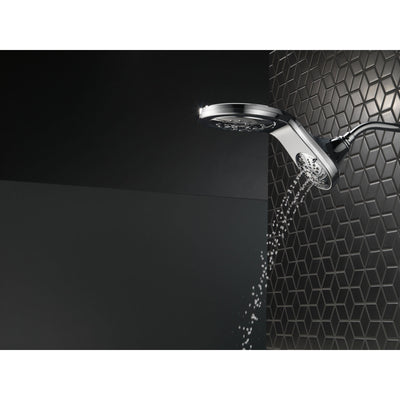 Delta Chrome Finish HydroRain H2Okinetic 5-Setting Two-in-One Shower Head D5858125PK