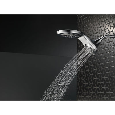 Delta Chrome Finish HydroRain H2Okinetic In2ition 5-Setting Two-in-One Showerhead D58581PK