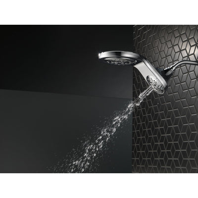 Delta Chrome Finish HydroRain H2Okinetic In2ition 5-Setting Two-in-One Showerhead D58581PK