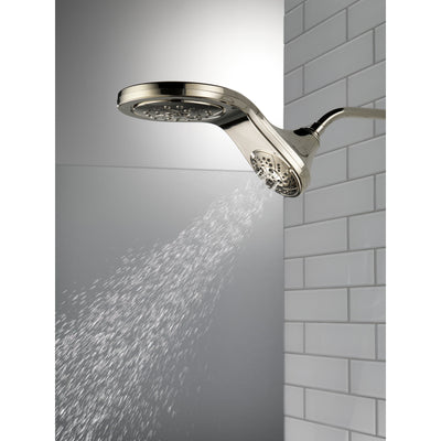 Delta Polished Nickel Finish HydroRain H2Okinetic In2ition 5-Setting Two-in-One Showerhead D58581PNPK