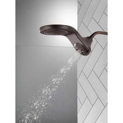 Delta Venetian Bronze Finish HydroRain H2Okinetic In2ition 5-Setting Two-in-One Showerhead D58581RBPK