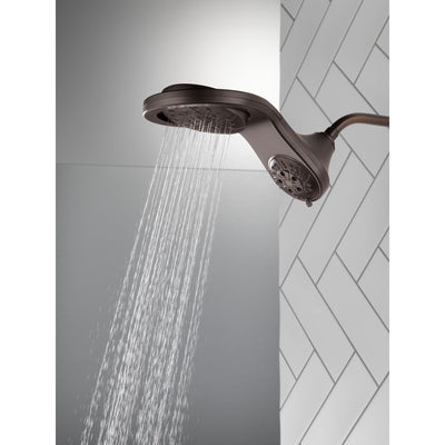Delta Venetian Bronze Finish HydroRain H2Okinetic 5-Setting Two-in-One Shower Head D58581RB25PK