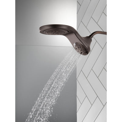 Delta Venetian Bronze Finish HydroRain H2Okinetic 5-Setting Two-in-One Shower Head D58581RB25PK