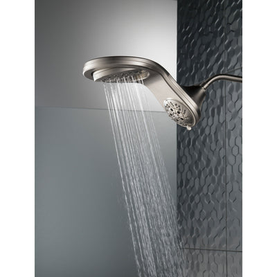 Delta Stainless Steel Finish HydroRain H2Okinetic 5-Setting Two-in-One Shower Head D58581SS25PK