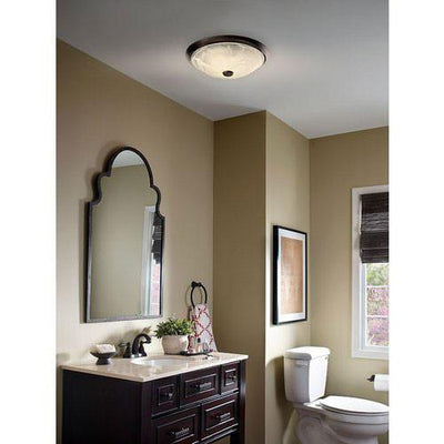 Nutone 772RBNT Oil Rubbed Bronze 80CFM Decorative Bathroom Vent Fan with Light