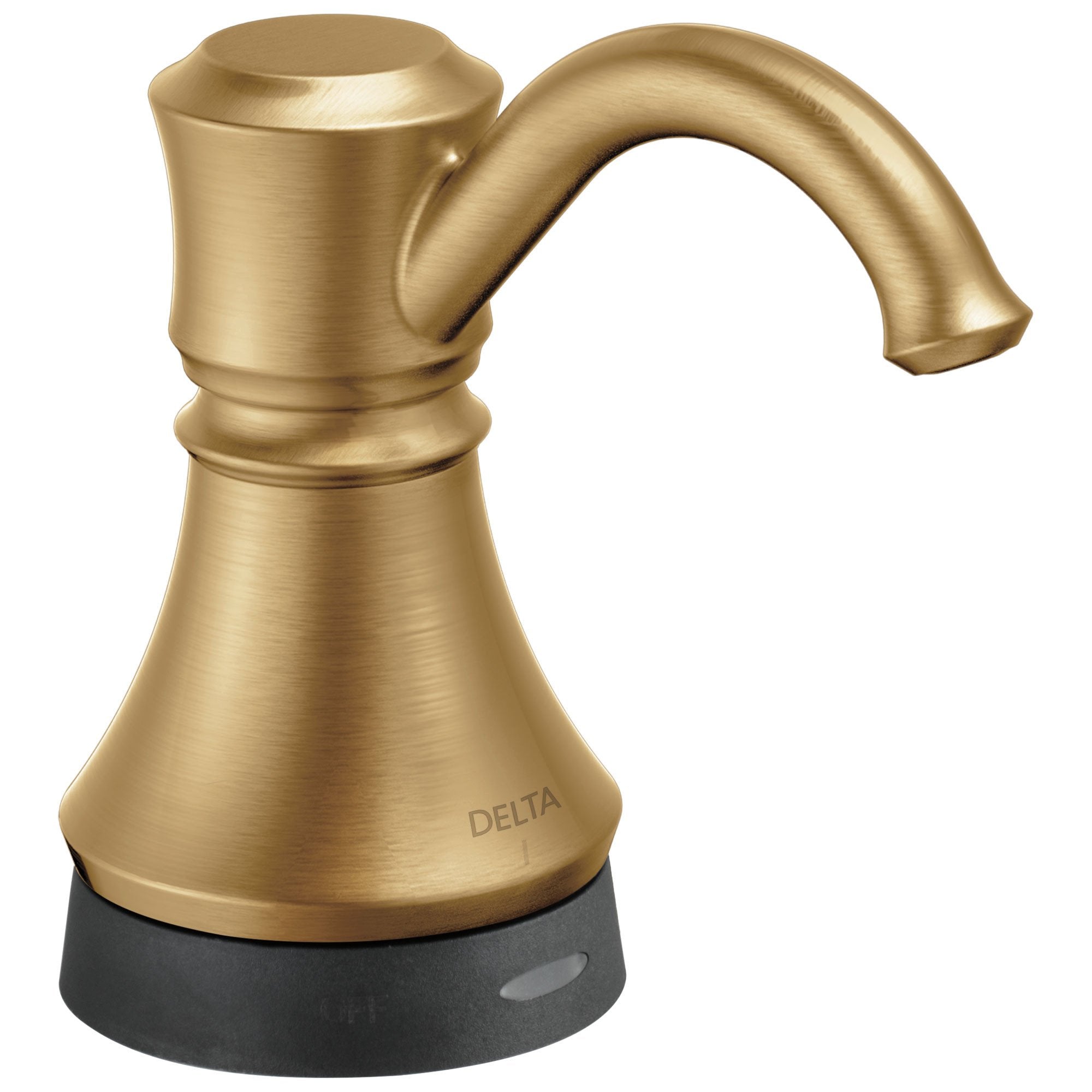 Delta Champagne Bronze Finish Traditional Electronic Deck Mounted Soap Dispenser with Touch2Oxt Technology 732816