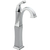 Delta Dryden Single Handle Chrome Finish Tall Vessel Sink Bathroom Faucet 495516