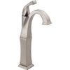 Delta Dryden 1 Handle Stainless Steel Finish Vessel Sink Bathroom Faucet 495520