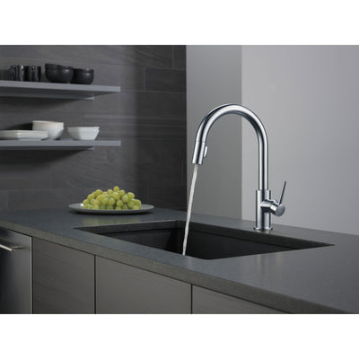 Delta Trinsic Arctic Stainless Steel Finish Single Handle Pull-Down Kitchen Limited Swivel D9159ARLSDST
