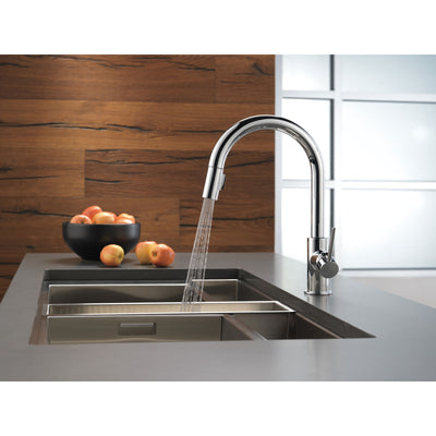 Delta Trinsic Chrome Finish Single Handle Pull-Down Kitchen Limited Swivel D9159LSDST