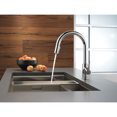 Delta Trinsic Chrome Finish Single Handle Pull-Down Kitchen Limited Swivel D9159LSDST