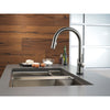 Delta Trinsic Black Stainless Steel Finish Single Handle Pull-Down Kitchen Faucet with Touch2O D9159TKSDST