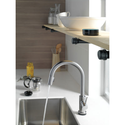 Delta Trinsic Arctic Stainless Steel Finish VoiceIQ Single-Handle Pull-Down Kitchen Faucet with Touch2O Technology D9159TVARDST