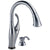 Delta Addison Collection Arctic Stainless Steel Finish 1 Handle Pull-Down Electronic Kitchen Sink Faucet with Touch2O Technology and Soap Dispenser 732739