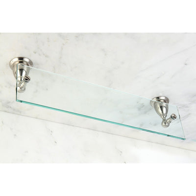Kingston Tempered Bathroom Glass Shelves Polished Nickel Glass Shelf BA1759PN